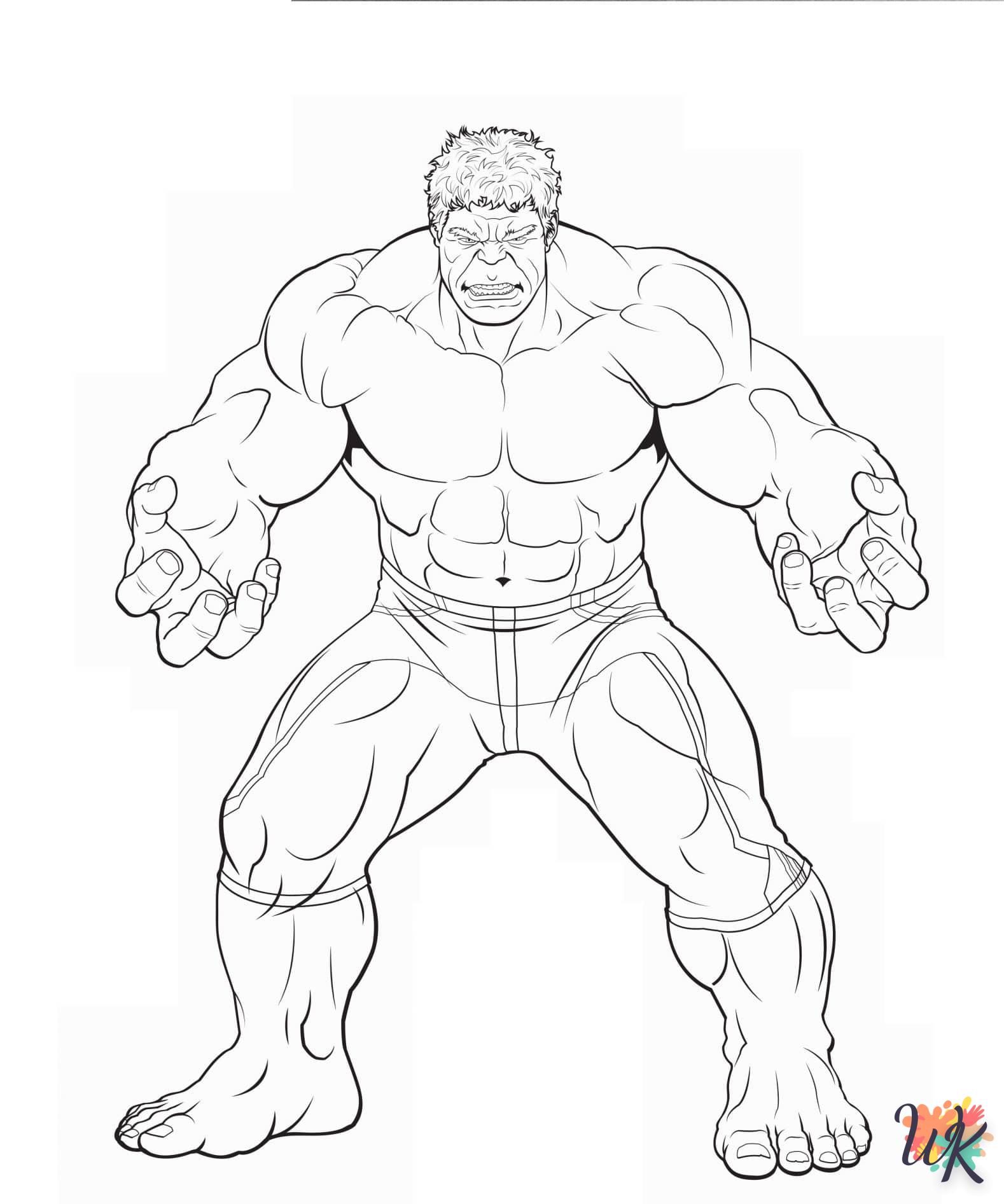 coloriage Hulk  en ligne pour enfant