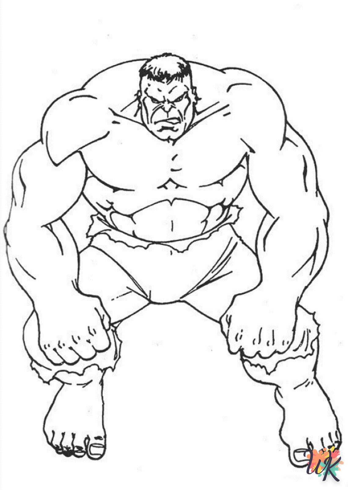 coloriage Hulk  pour enfant de 2 ans 1