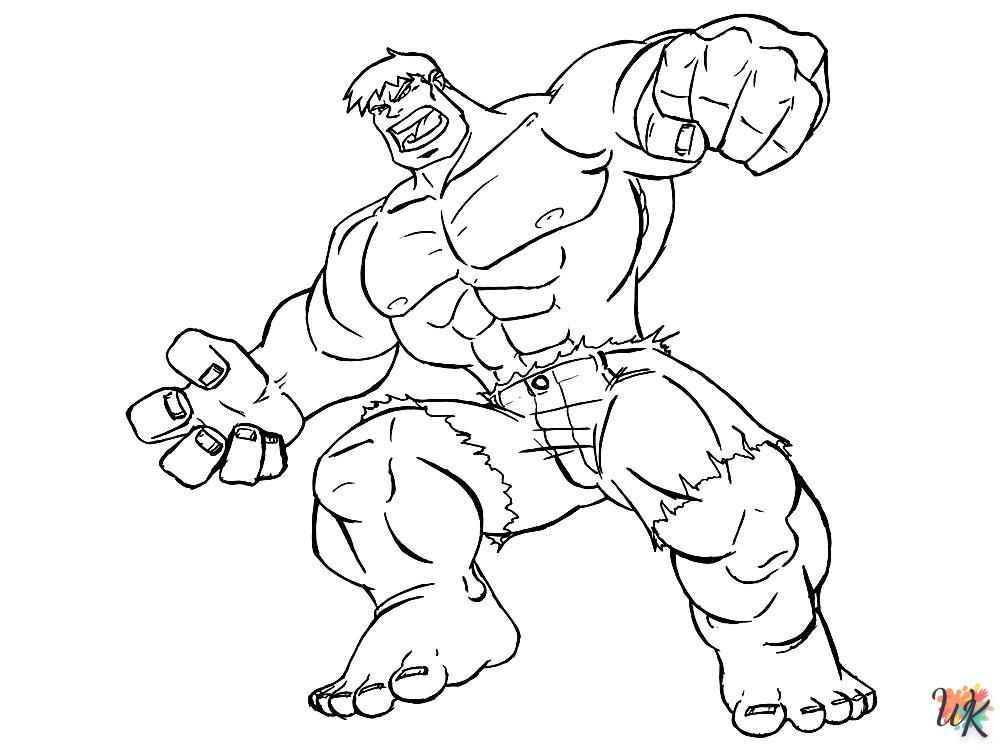 coloriage Hulk  en ligne pour enfant 3