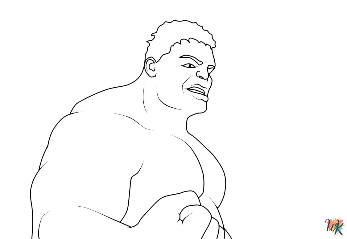 coloriage Hulk  pour enfants
