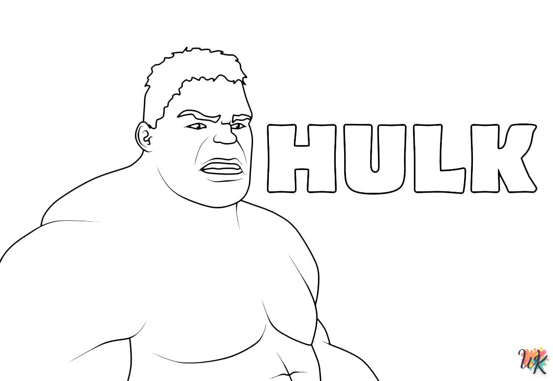 coloriage Hulk  a dessiner en ligne 1