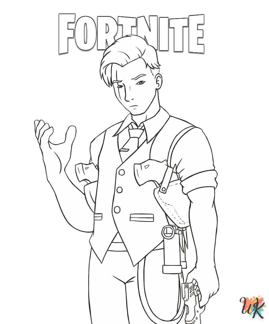 Midas coloring page Fortnite  to print for 3 year old child