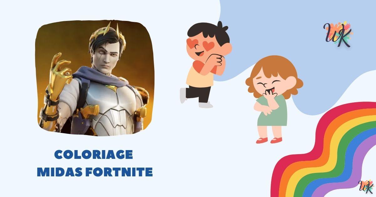 Coloring page Midas Fortnite is downloadable for free