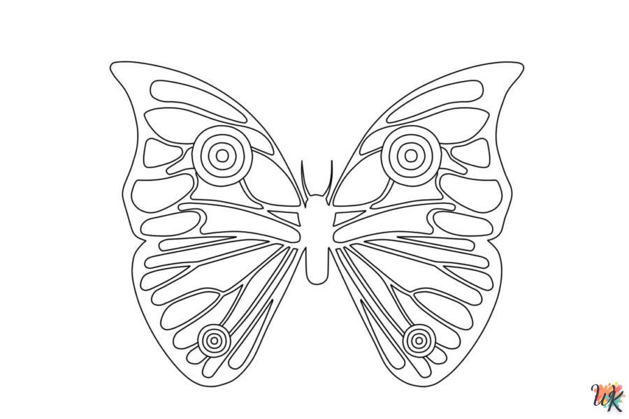 coloriage Papillon  a colorier en ligne gratuitement