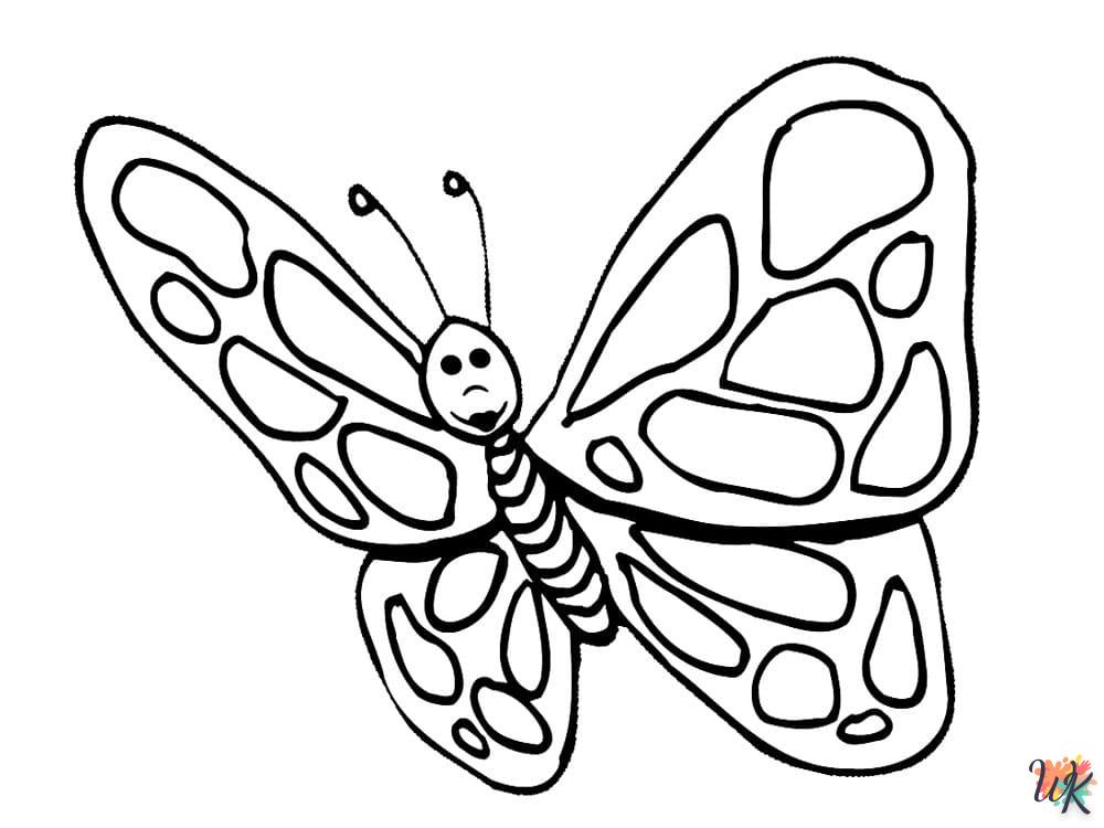 coloriage Papillon  pour enfant de à imprimer