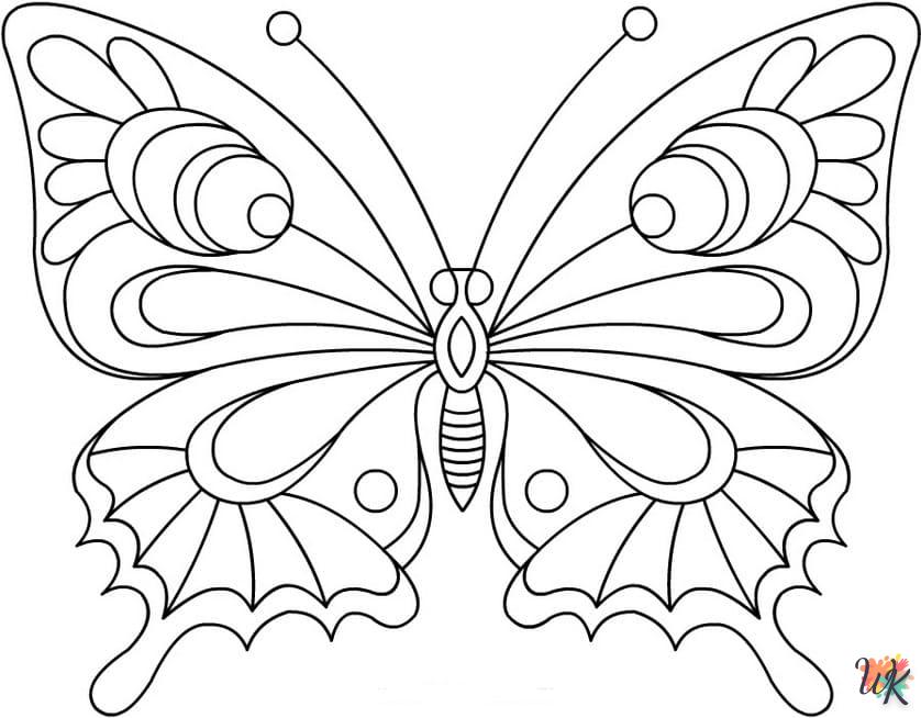 coloriage Papillon  a imprimer enfant 5 ans 1