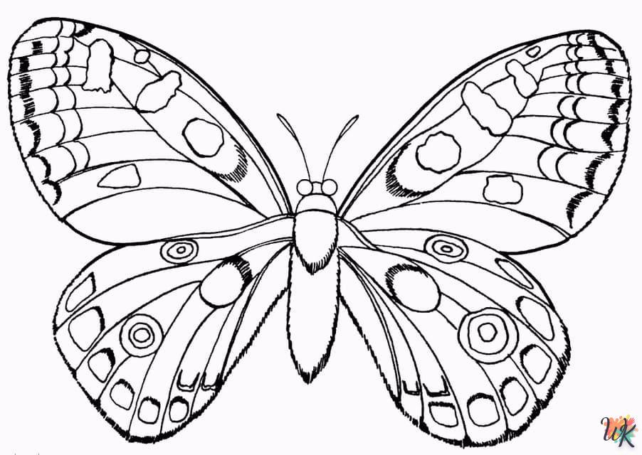 image pour coloriage Papillon  enfant