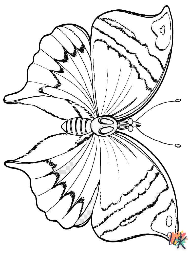 coloriage Papillon  à imprimer pdf gratuit
