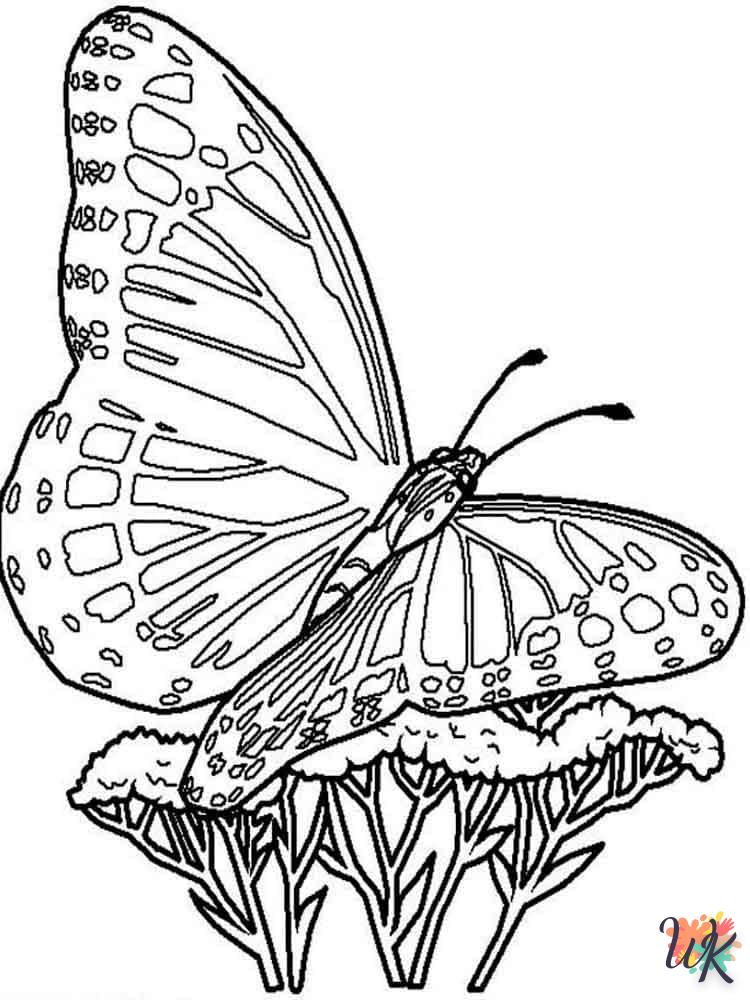 coloriage Papillon  à imprimer pour enfant de 9 ans