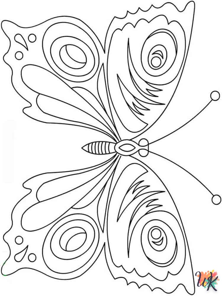 coloriage Papillon  à imprimer pdf gratuit 1