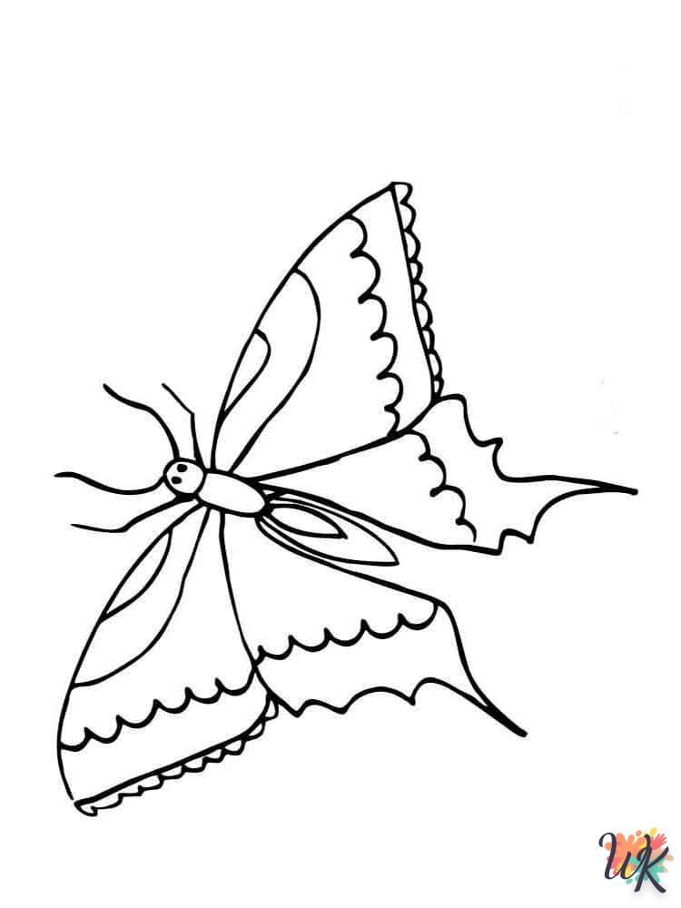 coloriage Papillon  gratuit à imprimer