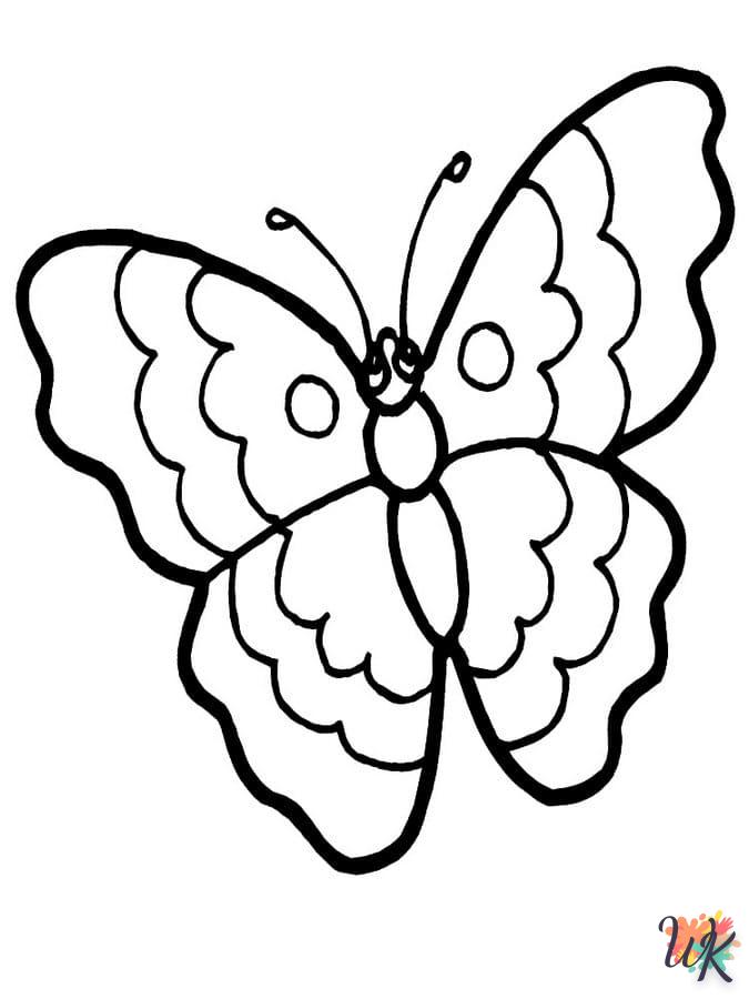coloriage Papillon  à imprimer pour enfants