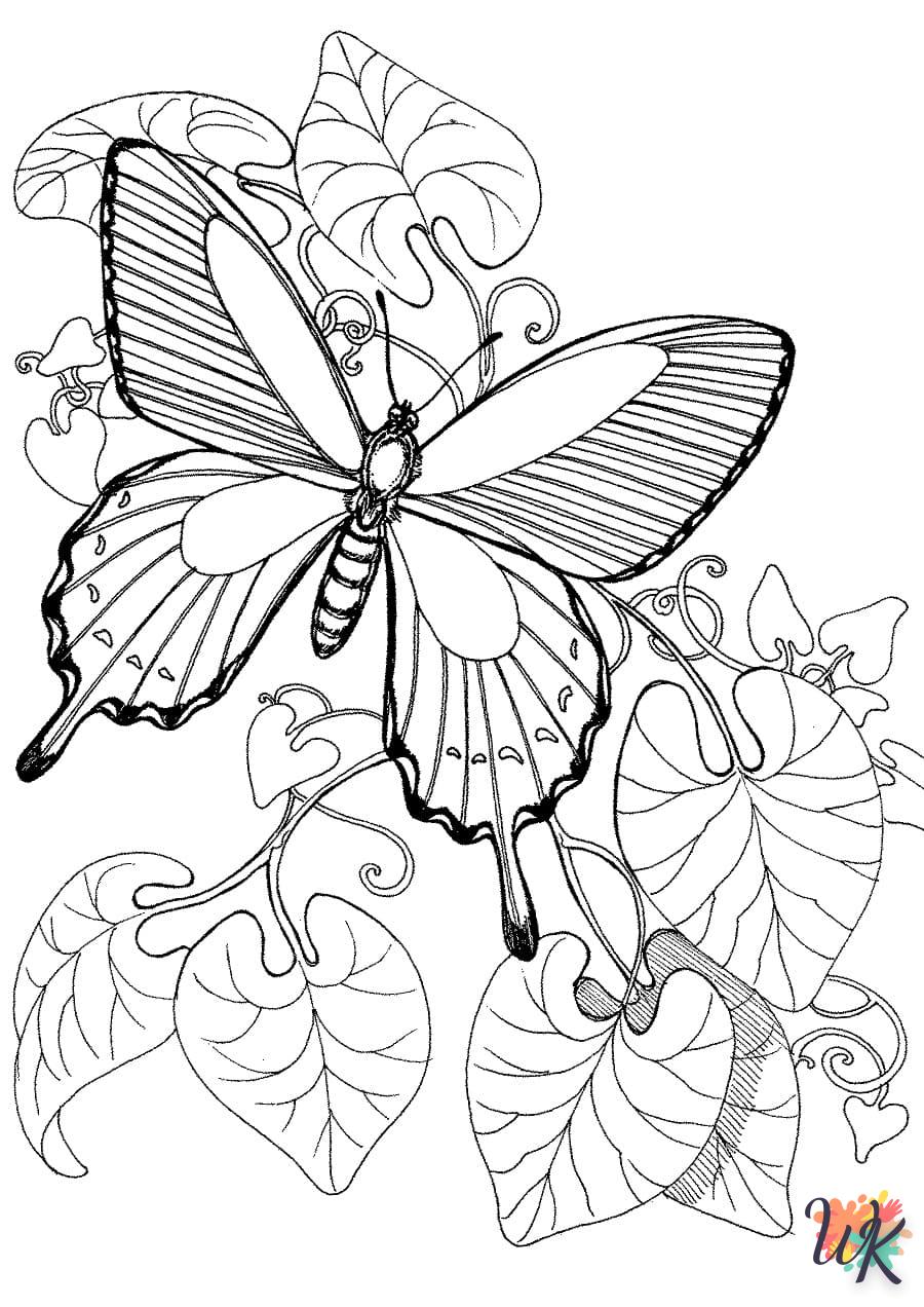 coloriage Papillon  enfant à imprimer gratuit 1