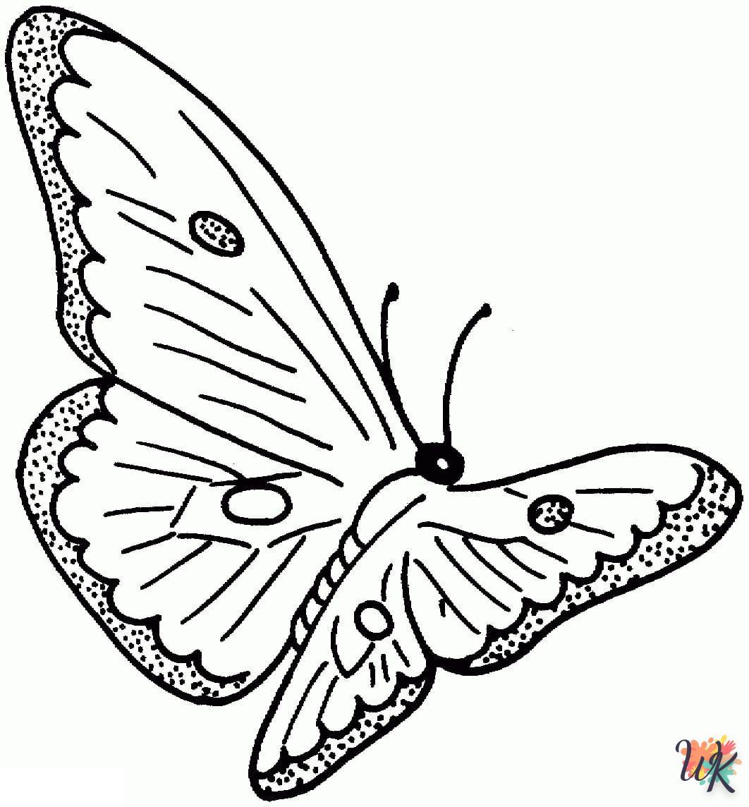 coloriage Papillon  a imprimer enfant 10 ans
