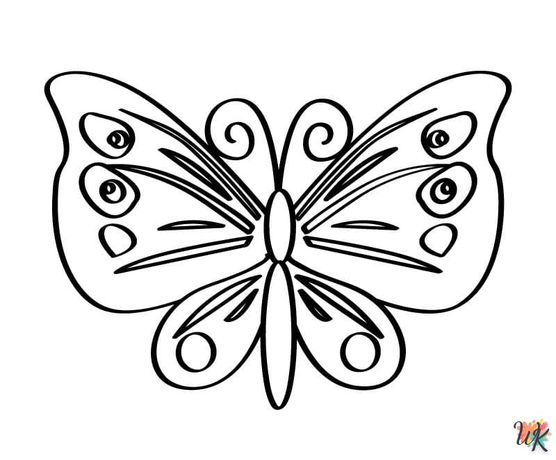 image de coloriage Papillon  pour enfant 1