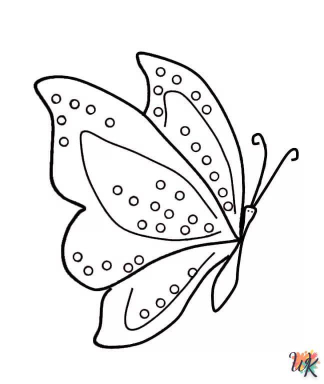 coloriage Papillon  à imprimer pour enfant de 9 ans 1