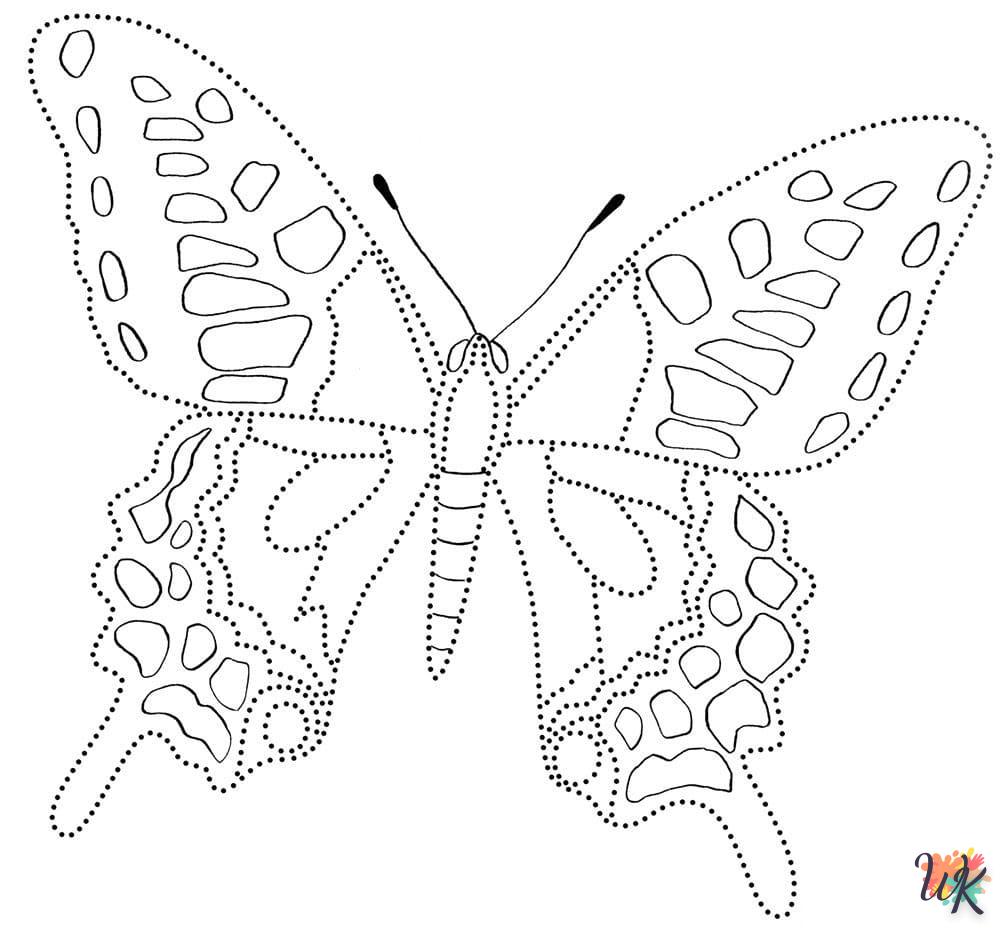coloriage Papillon  à imprimer pdf gratuit 2