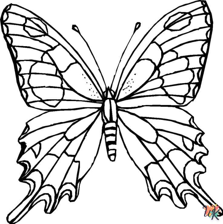 coloriage Papillon  pour enfant de 10 ans
