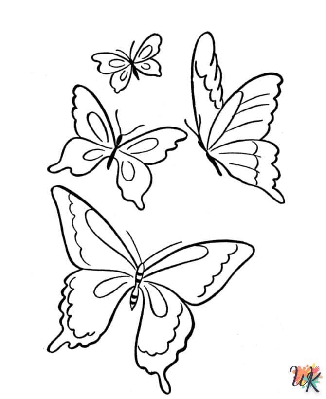 coloriage Papillon  a colorier en ligne