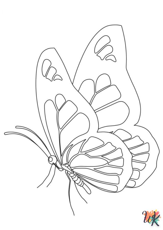 coloriage Papillon  en ligne à imprimer 1