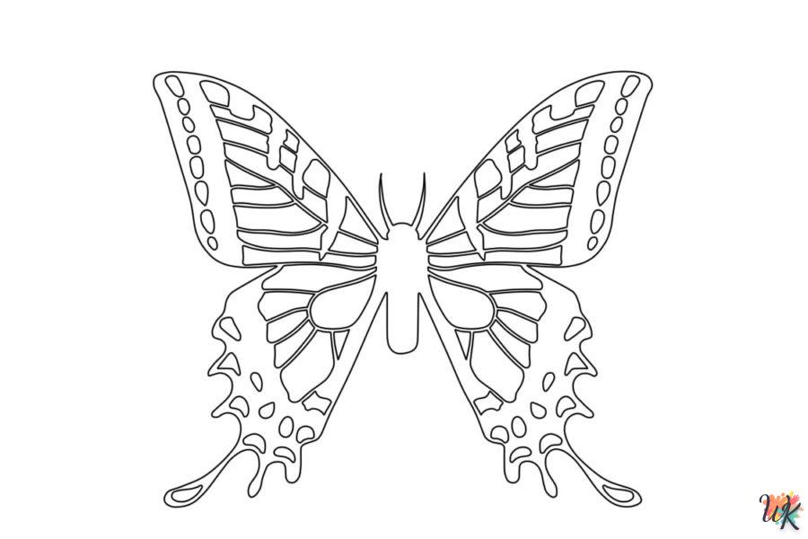 coloriage Papillon  et dessins