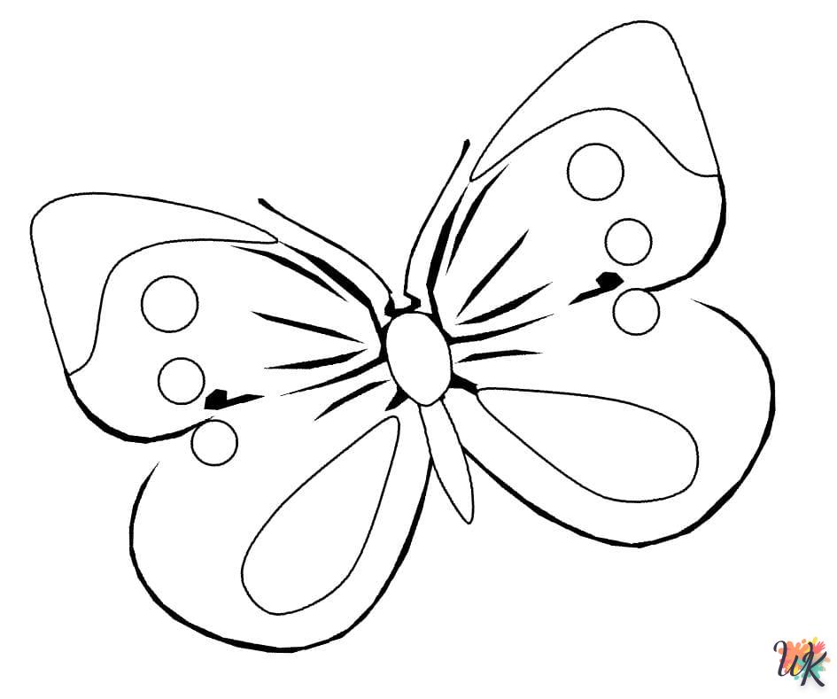 coloriage Papillon  enfant 8 ans a imprimer