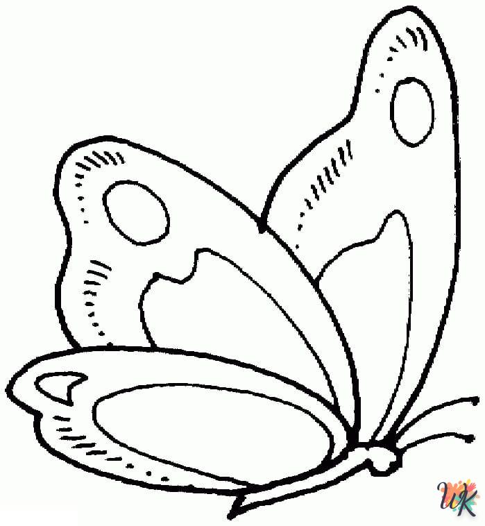 coloriage Papillon  enfant à imprimer gratuit 2