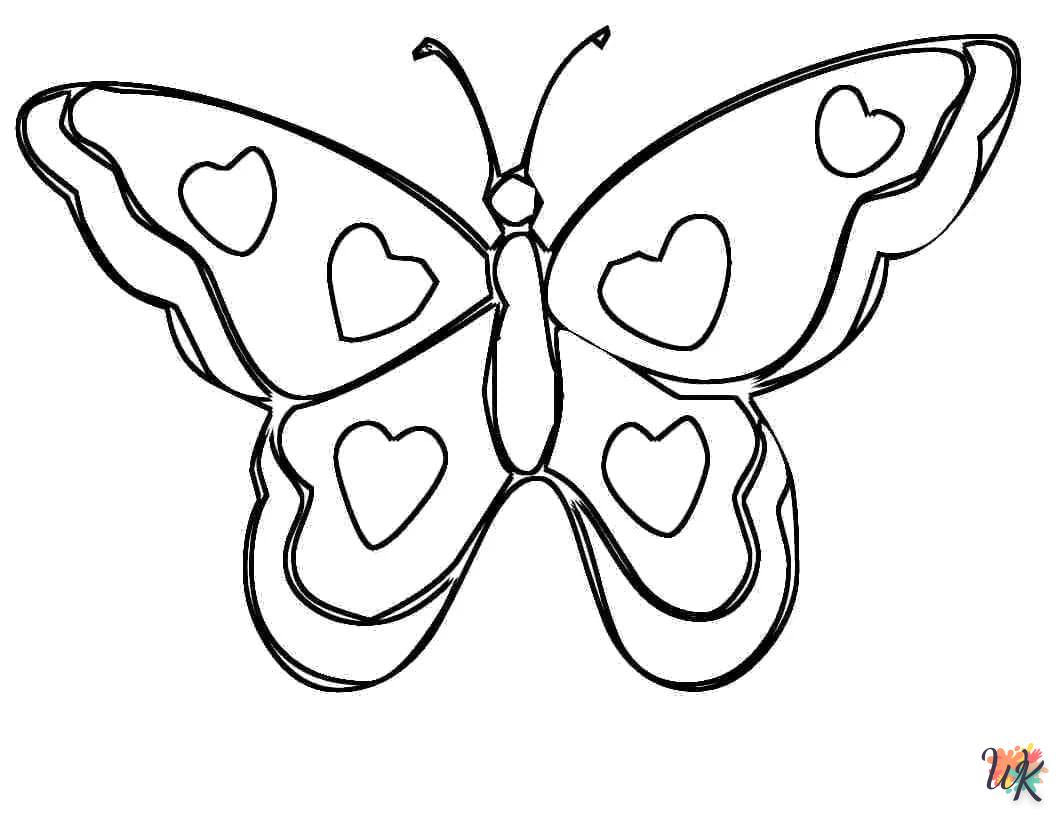 coloriage Papillon  à imprimer pdf gratuit 4