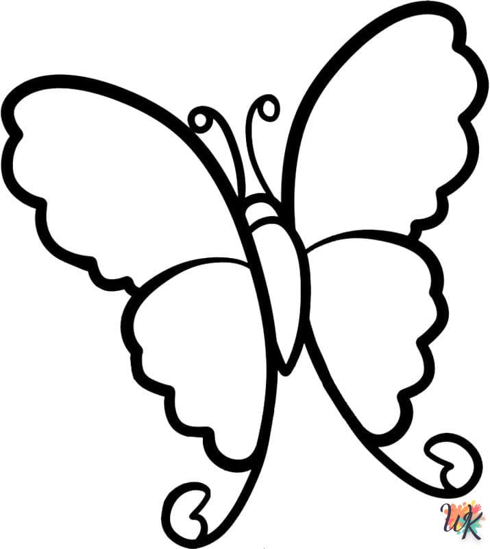 coloriage Papillon  à imprimer pour enfant de 12 ans