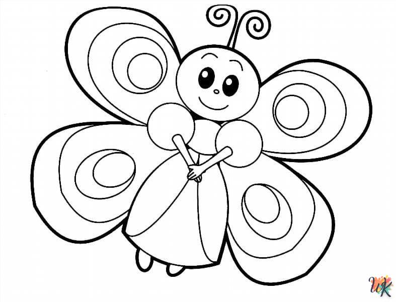 coloriage Papillon  à imprimer pour enfant de 2 ans 1