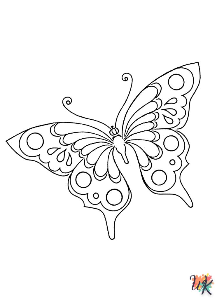 coloriage Papillon  enfant 6 ans à imprimer 1