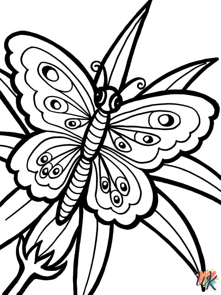 coloriage Papillon  à colorier en ligne 1