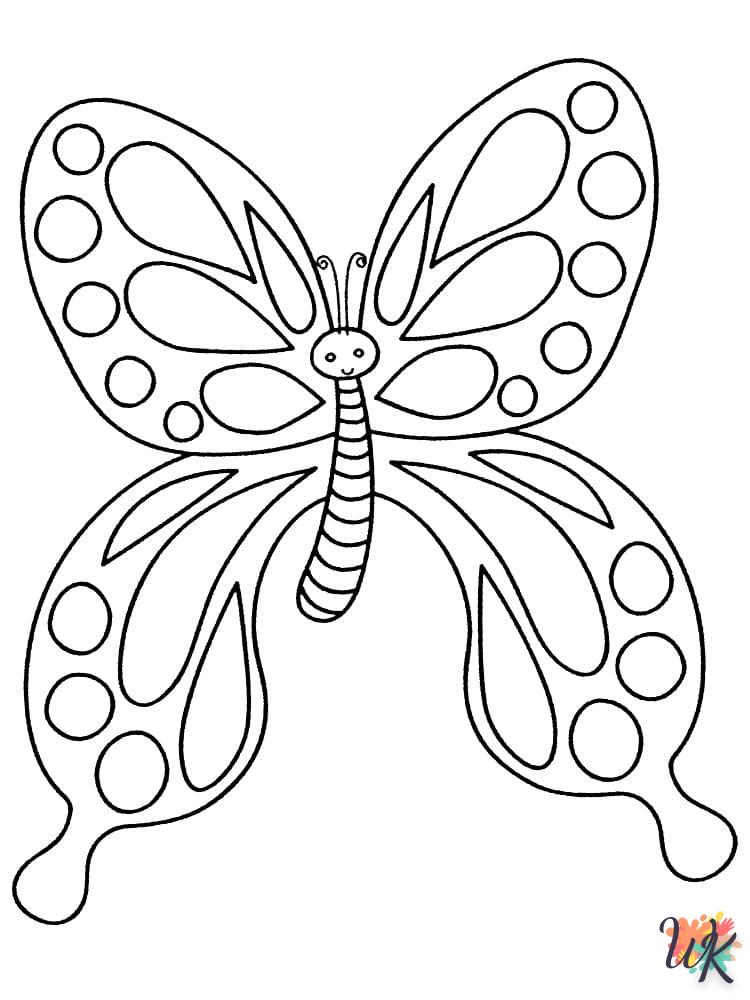 coloriage Papillon  pour enfant de 6 ans