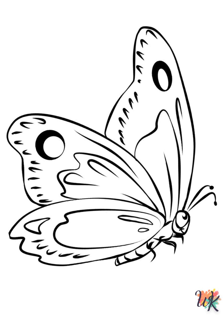 imprimer coloriage Papillon  pour enfant