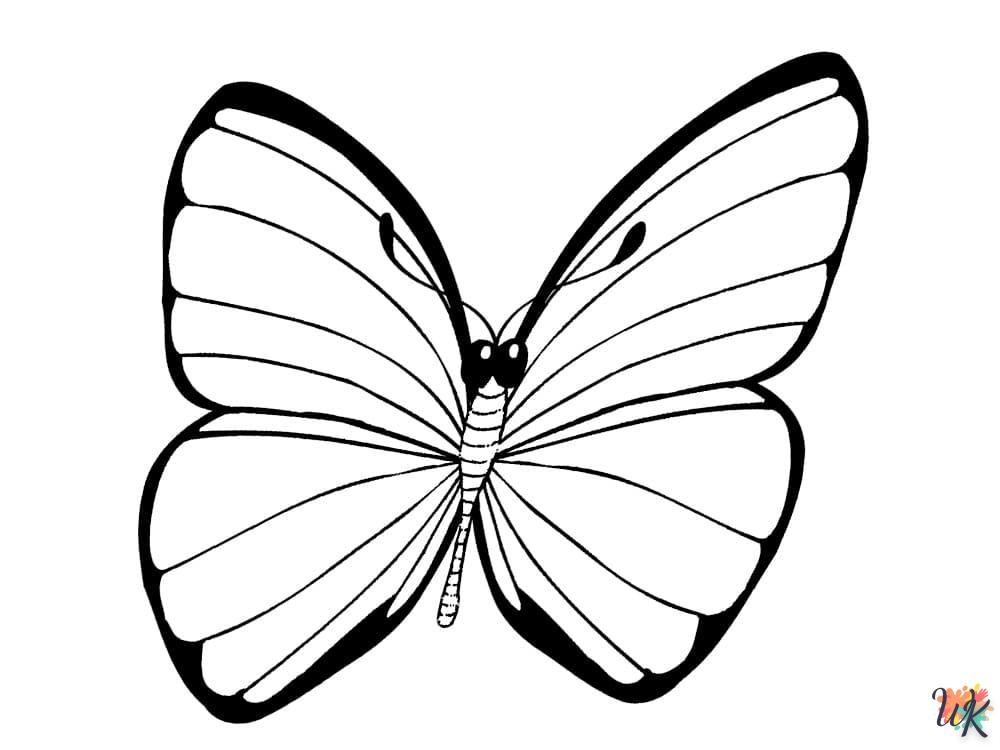 coloriage Papillon  licorne en ligne gratuit à imprimer 1