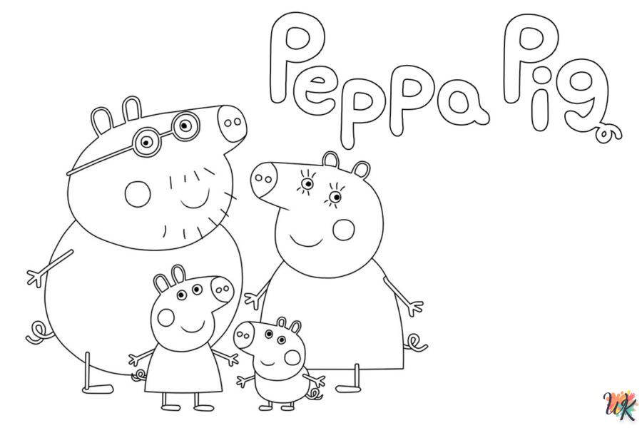 coloriage Peppa Pig  sonic en ligne gratuit à imprimer