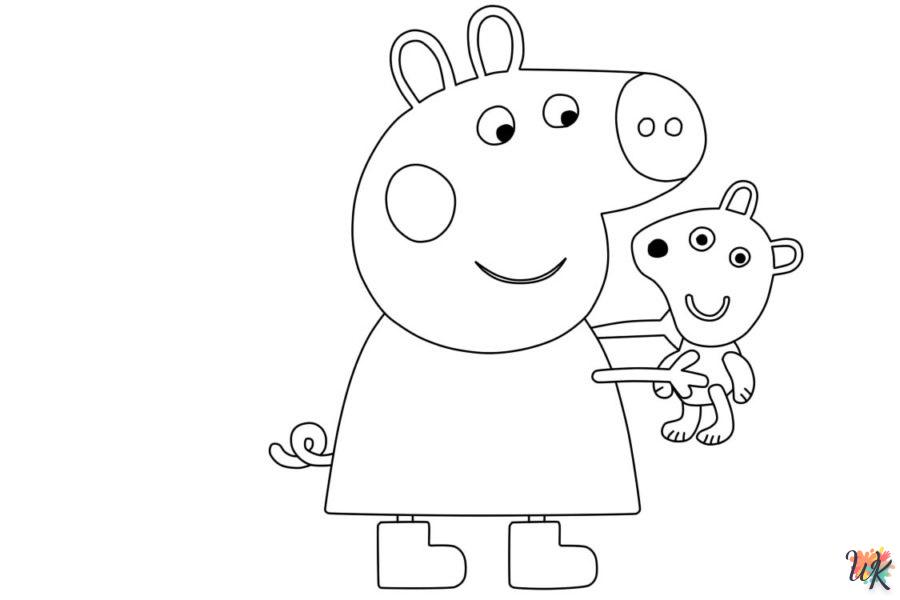 coloring Peppa Pig  for 7 year old child