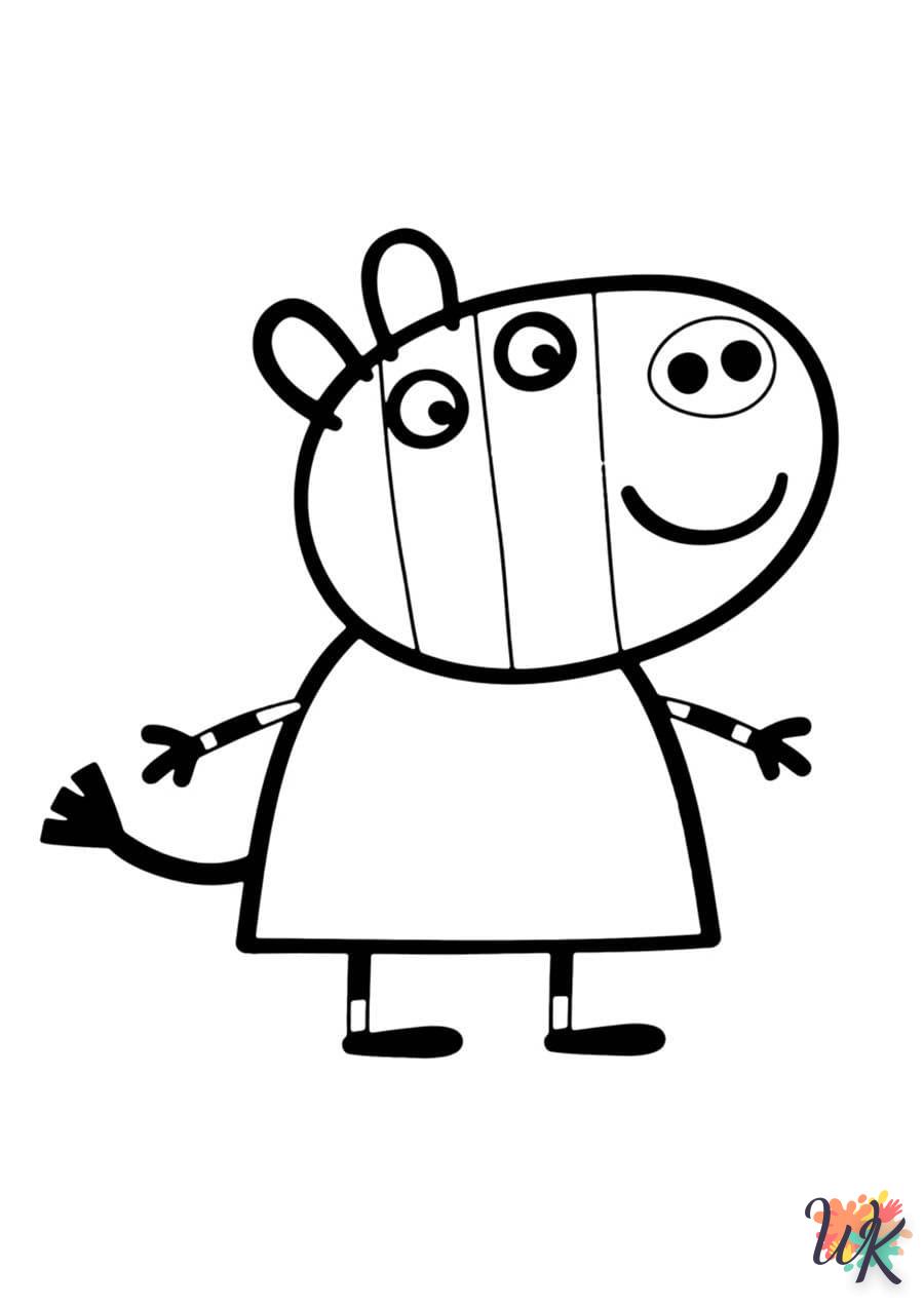 coloring Peppa Pig  for 6 year old child