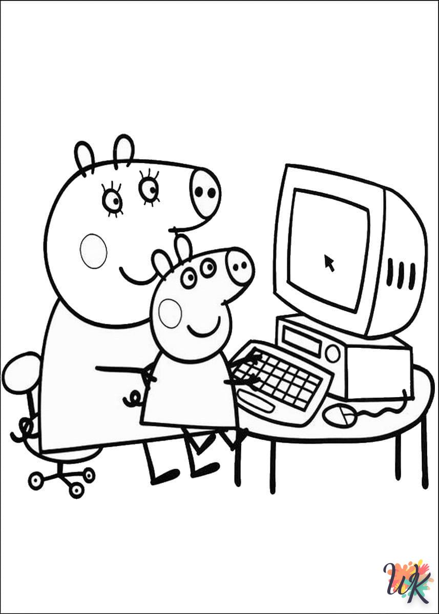 coloriage Peppa Pig  à colorier en ligne 2