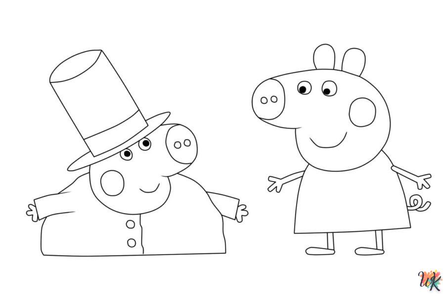 coloriage Peppa Pig  en ligne gratuit pour 12 ans