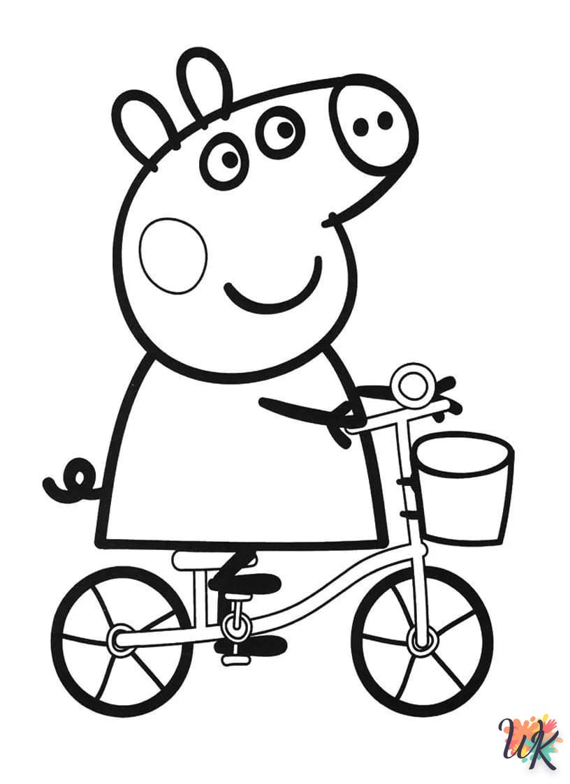 coloriage Peppa Pig  pour enfant a imprimer gratuit 1