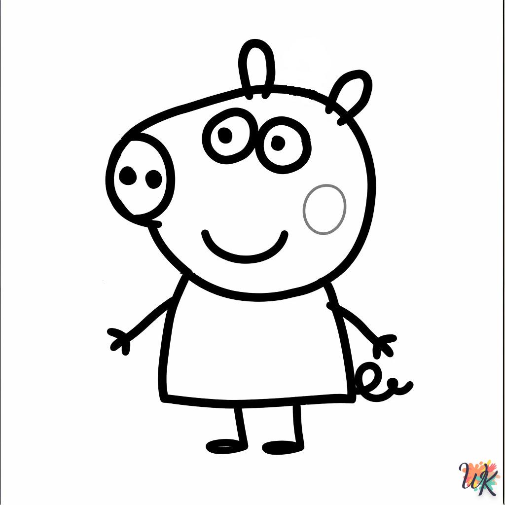 coloriage Peppa Pig  pour enfants a imprimer