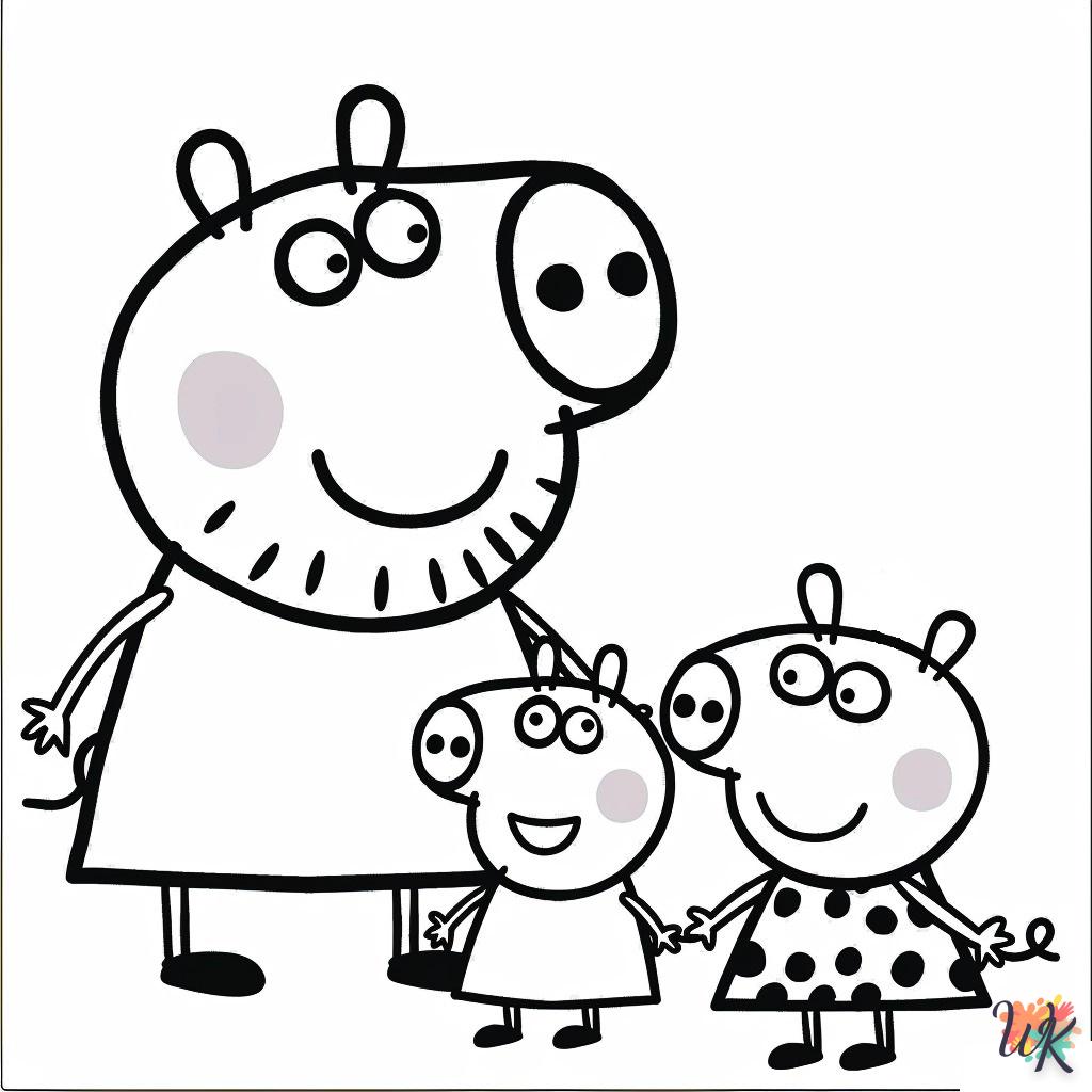 coloring Peppa Pig  for children to download