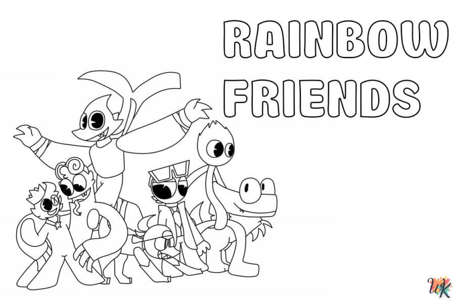 coloring Rainbow Friends 2 to print for free