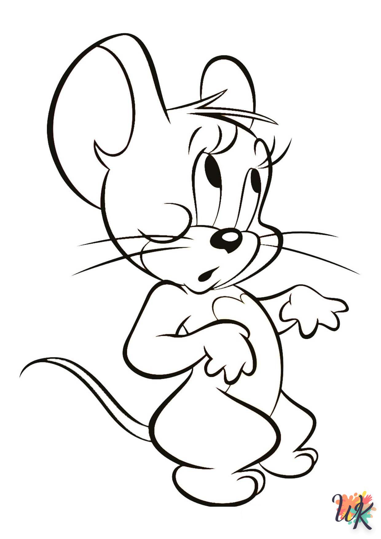coloriage Tom et Jerry  et dessin a imprimer