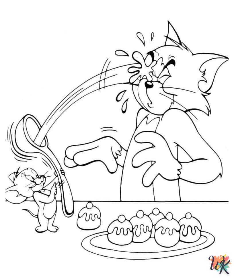 coloriage Tom et Jerry  à imprimer pdf gratuit 2