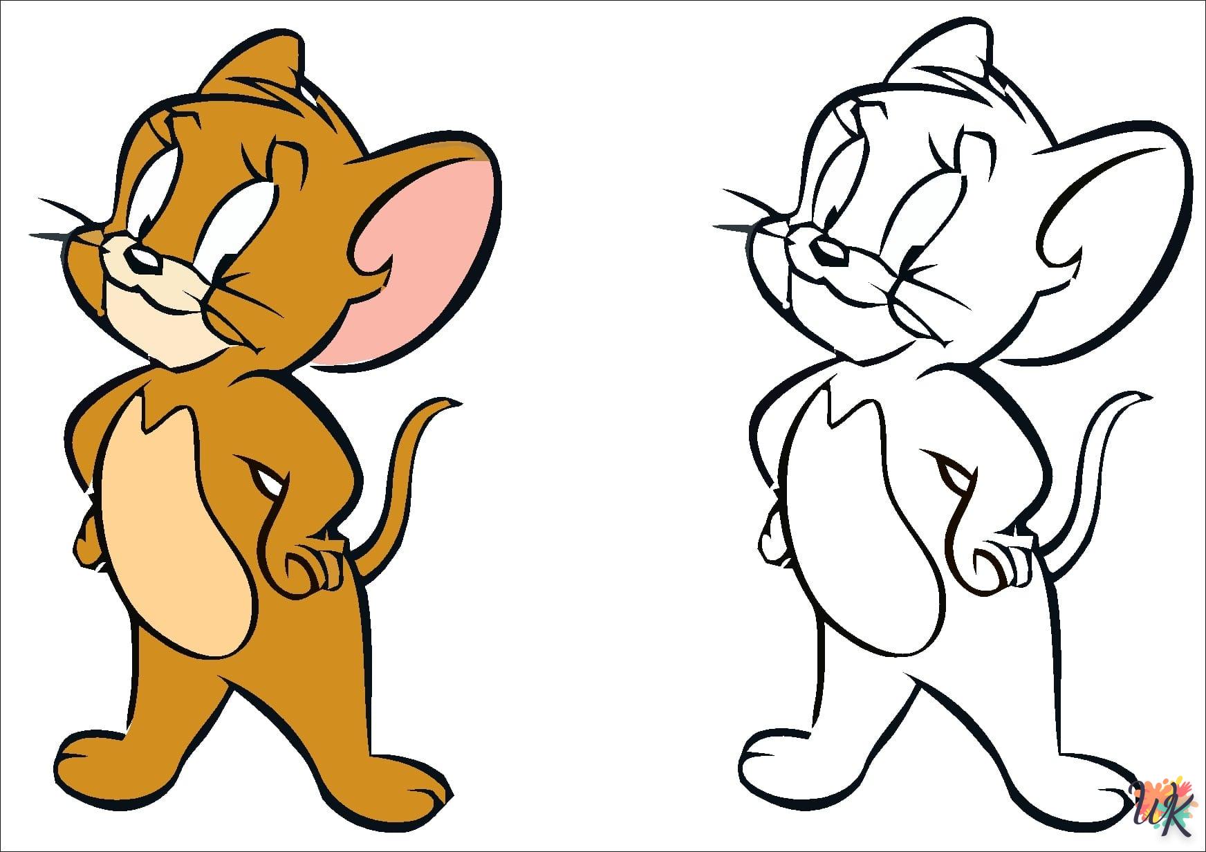 coloriage Tom et Jerry  a imprimer enfant 10 ans