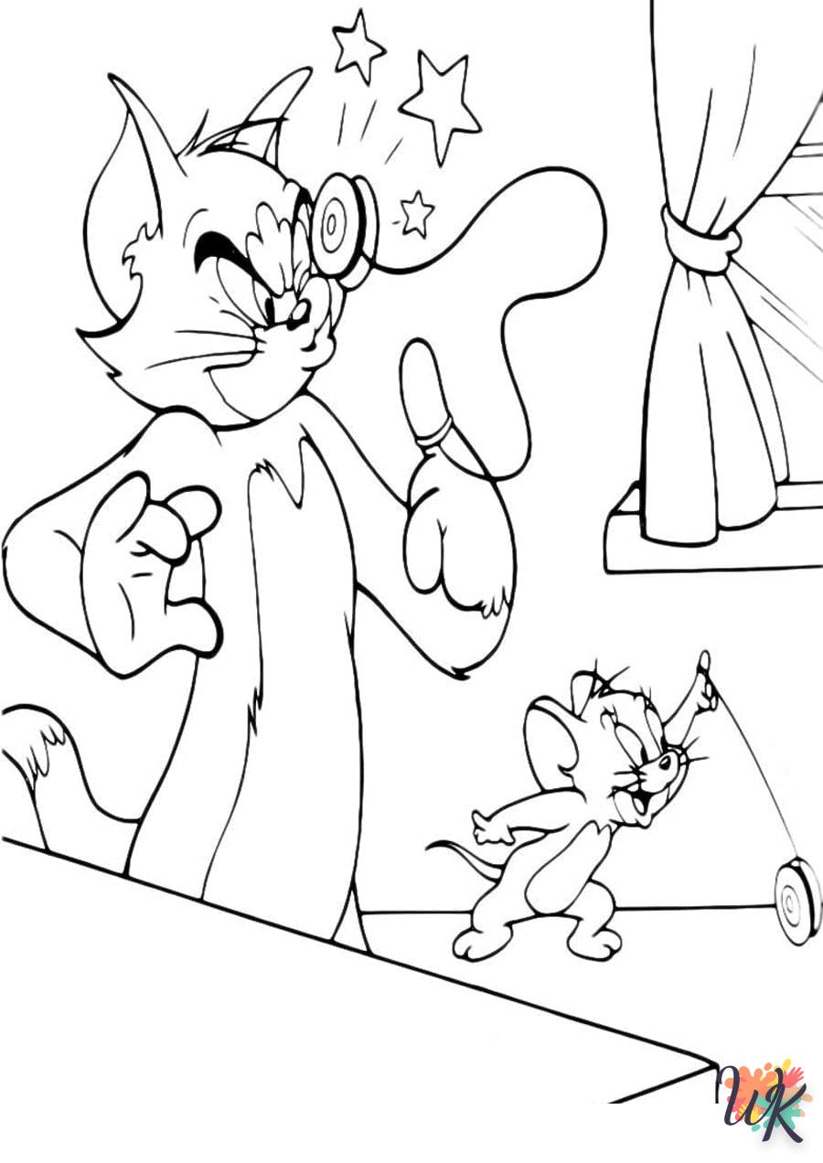 coloriage Tom et Jerry  à imprimer pdf 1