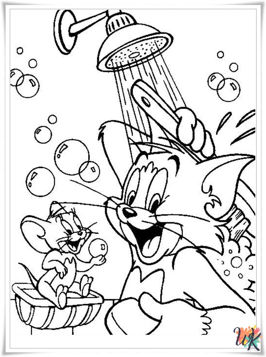 coloriage Tom et Jerry  à imprimer pdf gratuit 4