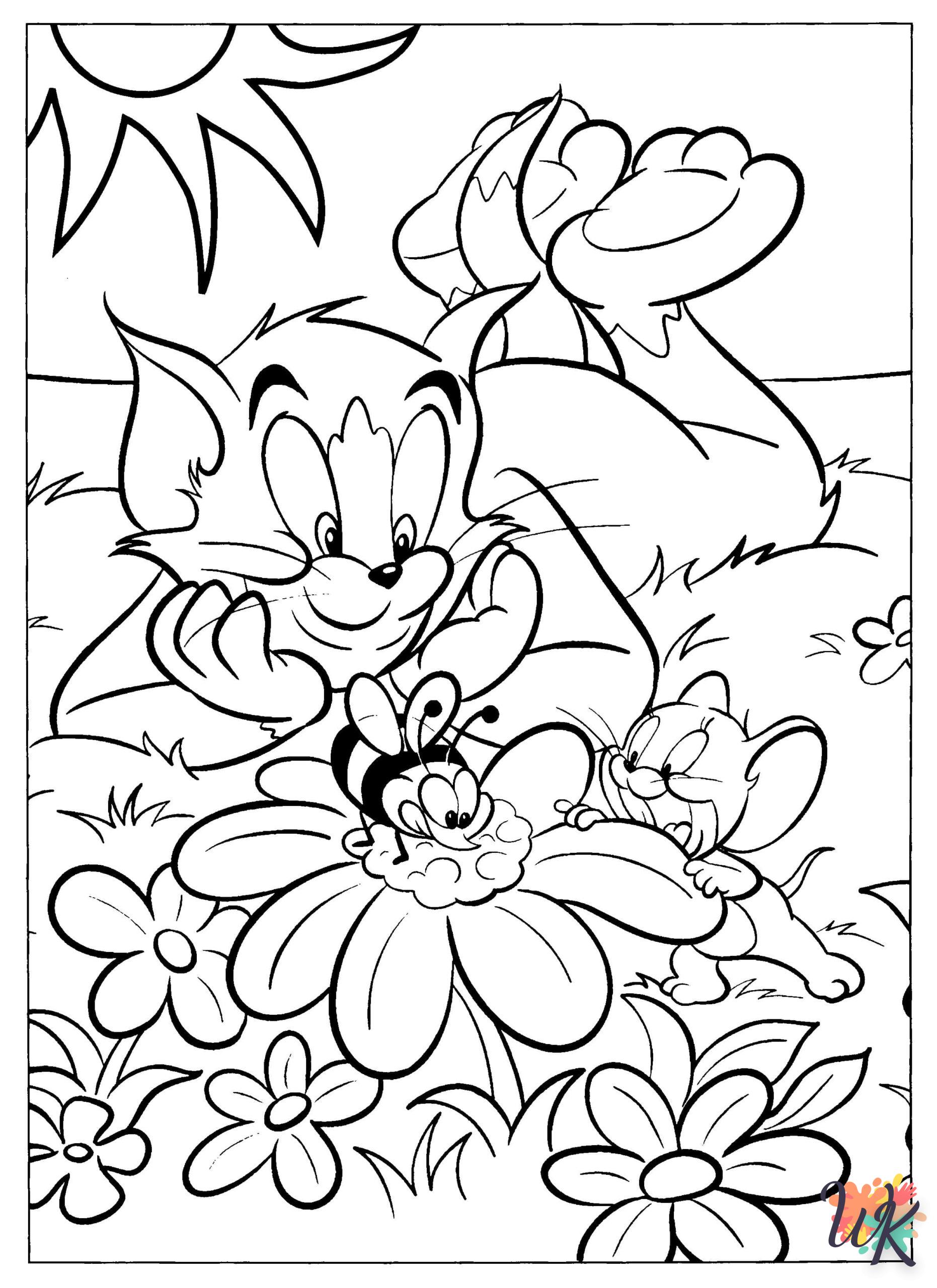 coloriage Tom et Jerry  pour enfant 1